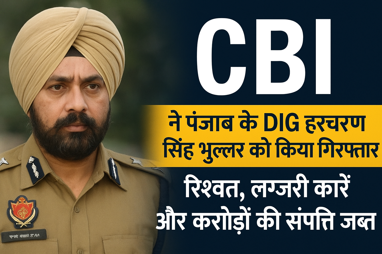 Punjab Corruption Scandal: DIG हरचरण सिंह भुल्लर रंगे हाथों 5 करोड़ की रिश्वत लेते गिरफ्तार