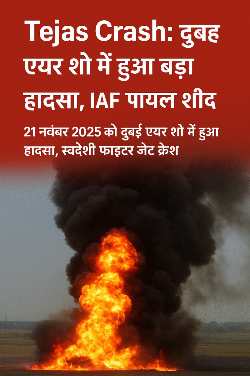 Tejas Fighter Jet Crash: दुबई एयर शो में