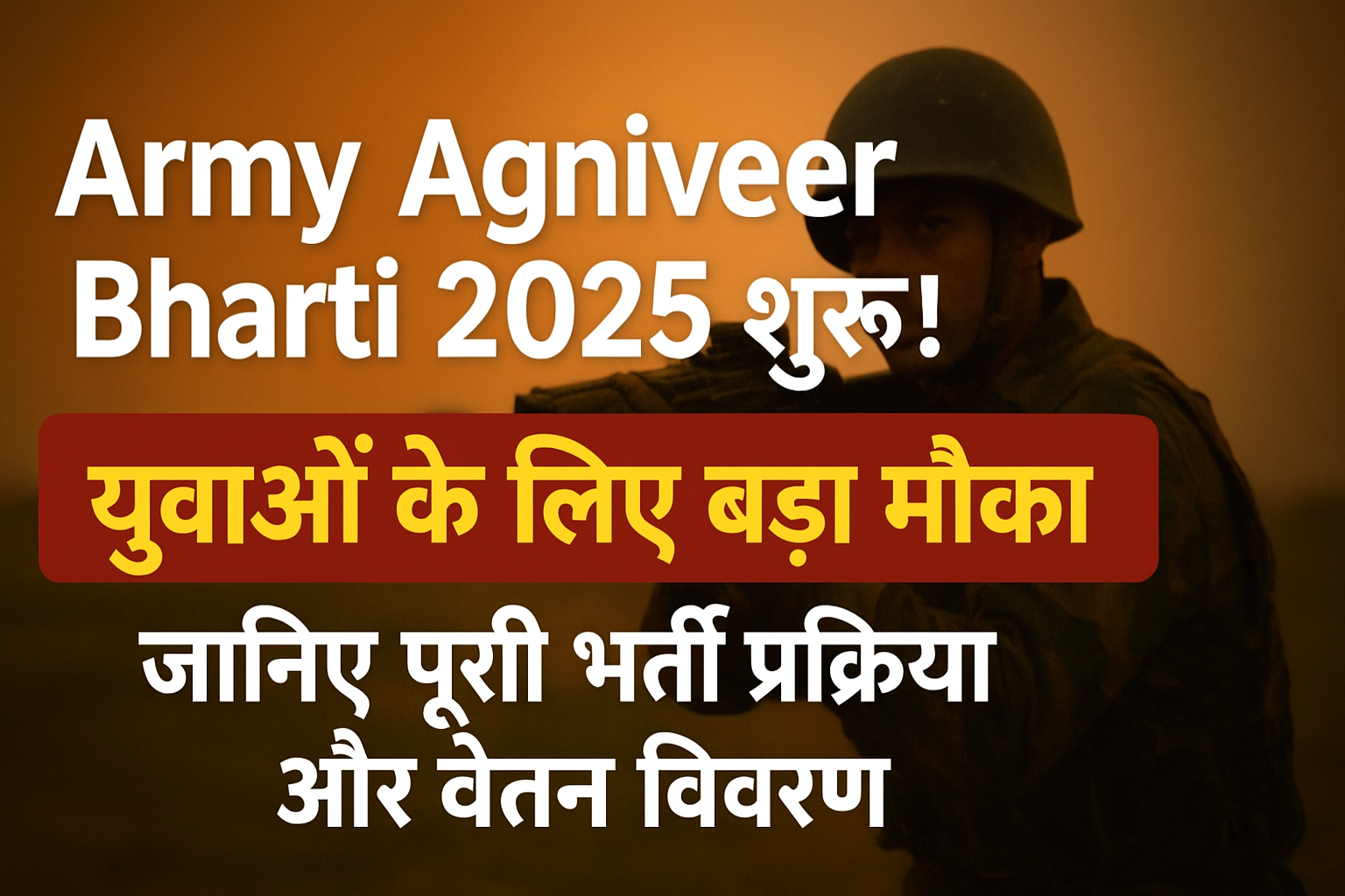 Army Agniveer Bharti 2025: युवाओं के लिए सुनहरा मौका, जानें पूरी भर्ती प्रक्रिया, योग्यता और आवेदन की तारीख